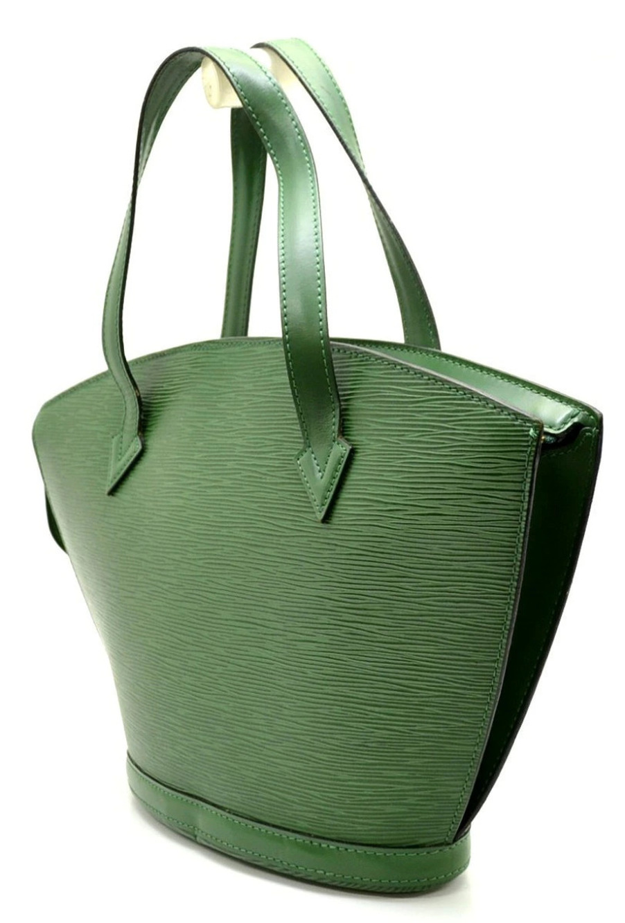 Louis Vuitton Hobo Leather Borneo Saint Bag Shoulder Jacques Green Epi